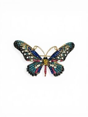 Butterfly Multicolored Brooch